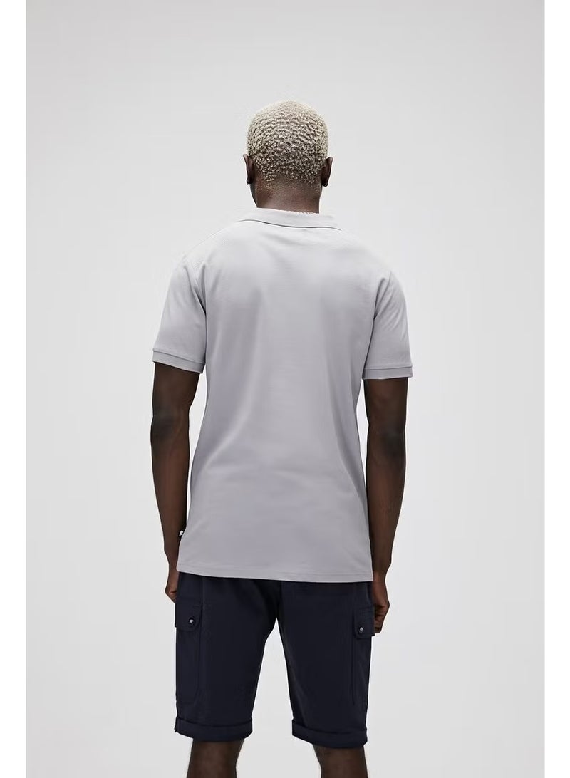 Bad Bear Men's Gray Polo T-Shirt - Image 4
